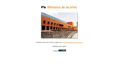 Desktop Screenshot of bibart.cenart.gob.mx
