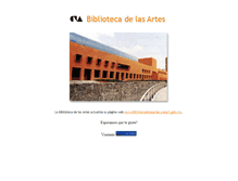 Tablet Screenshot of bibart.cenart.gob.mx